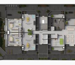 Pavimento com áreas comuns | TNR